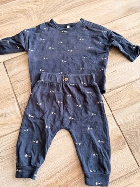 Rylee + Cru Navy Star Comet Romper